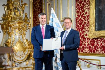 Ministerpräsident Dr. Markus Söder und MdL Wolfgang Fackler. 