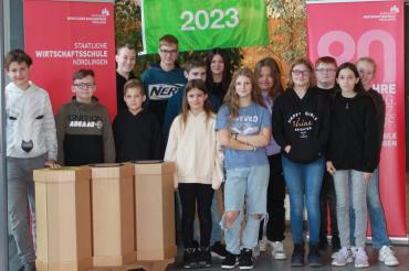 Die Wirtschaftsschule Nördlingen bekommt eine Auszeichnung als Umweltschule.