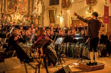 Das Bild zeigt die Musikkapelle Tapfheim.