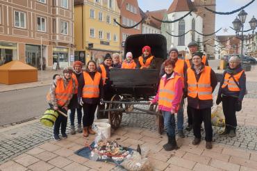 Die Plogging Gruppe aus Donauwörth und ihre Mitglieder.