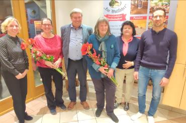 Von links nach rechts: Jana Christ, Renate Ordnung, Anton Heider, Brunhilde Heider, Maria Gramm-Goppel, Martin Klaus.