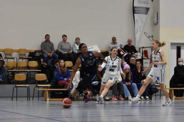 Auch dieses Mal war Erika Davenport Punktegarant beim Arbeitssieg gegen den Tabellenführer der 2. DBBL Süd.