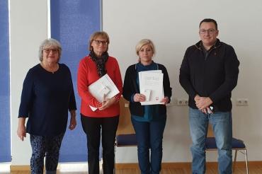 V.l.n.r.: Eva Hummel, Ingrid Wanneberger, Bahrija Haziri, Branko Schäpers.