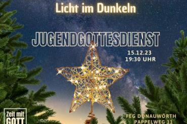 Flyer Jugendgottesdienst.