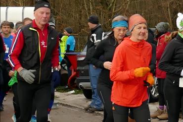 Renate Hingst kurz nach dem Start.