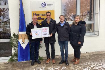 Das Bild zeigt v.l.n.r Erwin Seiler, Thomas Mittl, Florian Wutzer, Jeanette Zeuß.