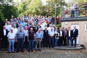 Bläsertreffen der Dienstältesten auf dem Hesselberg.