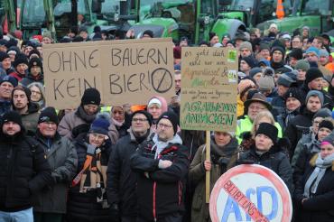Bauernprotest Donauwörth am 08.01.2024