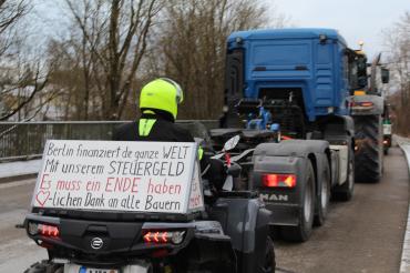 Bauernprotest Nördlingen am 08.01.2024