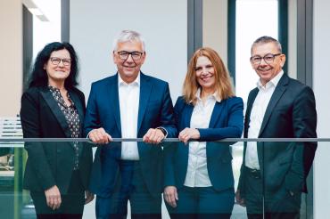 Von links nach rechts: Anne Galinski, Jürgen Lessmann, Cornelia Kitzsteiner und Dieter Lessmann