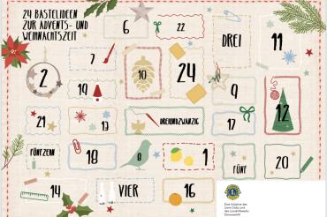 Auf dem Bild ist der Adventskalender vom Lions Club zu sehen.