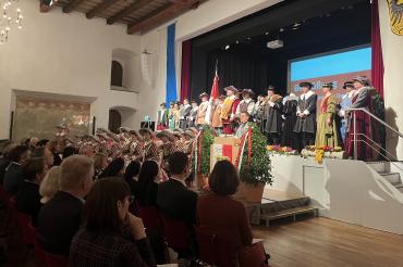 Der Neujahrsempfang im Stadtsaal Klösterle.
