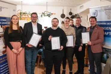 Die Wirtschaftsjunioren Donau-Ries haben einen neuen Vorstand gewählt, Marco Kleebauer, Eleonore Fischer.