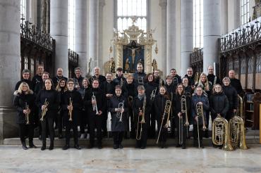 Hier sieht man den Posaunenchor St. Georg.