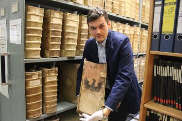 Leiter des Nördlinger Stadtarchivs Dr. Johannes Moosdiele-Hitzler.