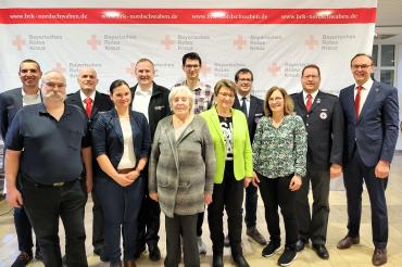 Die Ausgezeichneten Mitglieder es Bayrischen Roten Kreuz