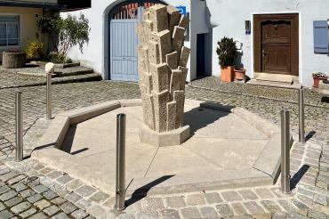 Neuer Brunnen auf dem Wemdinger Marktplatz