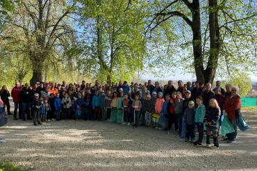 Alle Teilnehmer an der Putzaktion 