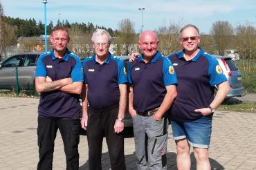 Auf dem Bild zu sehen (von links): Stefan Karg,  Josef Faul, Achim Schreiber und Gerald Zajitschek.