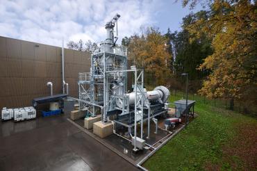 Das Bild zeigt die Recyclinganlage. 