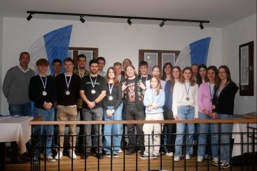 Die stolzen Athleten der LG Donau-Ries.