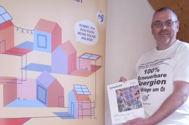 Solarbotschafter Winfried Schenk vom Solarenergieförderverein Deutschland e.V. Infostelle Nordbayern (SFV).