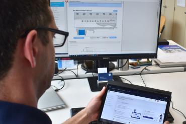 Das Bild gewährt einen Einblick in die Plattform. 