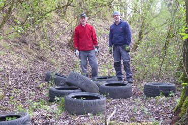 Illegale Entsorgung von Autoreifen