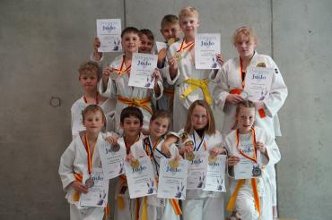 Gruppenbild der jungen Wemdinger Judokas