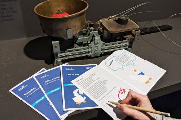 Die vier verschiedenen Rätselhefte zu Themen der Dauerausstellungen