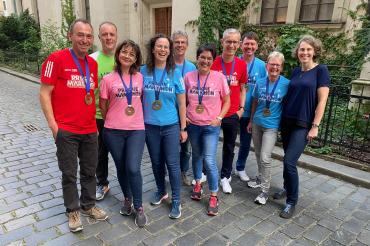 Die stolzen Marathonläufer des TSV Nördlingen in Prag