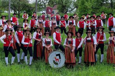 Die Blaskapelle Lehmingen spielt am Freitag, 21. Juni 2024, im Rahmen der Veranstaltungsreihe „Musik am Marktplatz“ in Nördlingen.