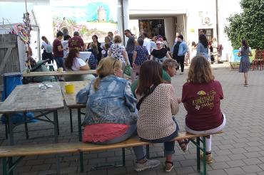 Trotz vieler Besucher war der Kunsthof ein Ort der Ruhe und Inspiration.