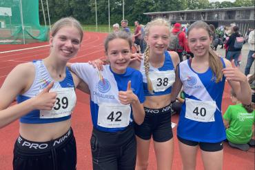 v.l.n.r. Viktoria Zajitschek, Amelie Geib, Marie Weinberger, Julia Walter