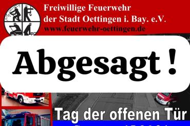 Flyer FFW Oettingen- Abgesagt