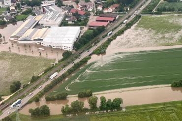 Hochwasser 2024 Luftaufnahme Hamlar 