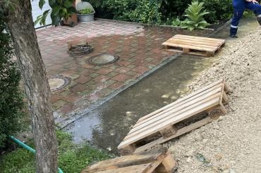 Hochwasser 2024 Notdeich Auchsesheim