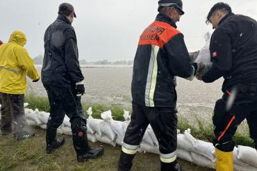 Im Einsatz in Auchsesheim. 