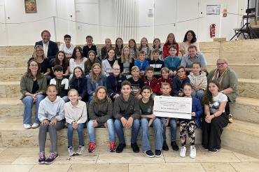 Schüler der Realschule Heilig Kreuz