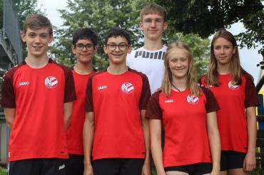 v.l.n.r.: Daniel Zuber, Anton Kienberger, Maximilian Strauß, Gleb Berengardt, Marlena Wagner, Pia Schweier; es fehlt Joel Westphal.