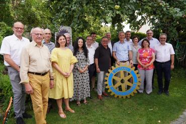 Die Vorstandschaft des Rotary Clubs Nördlingen 2024/25.