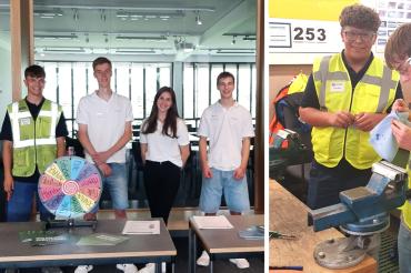 Das Bild zeigt die Azubis am Ausbildungstag