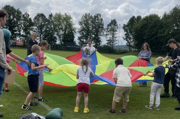 Viel Spaß machten den Kindern auch die Geschicklichkeitsspiele.