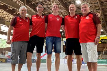 Franz Schneider, Frank van Baalen, Mauritz van Baalen, Markus Reiner und Siegfried Krauth