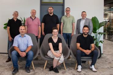 Hier sieht man die Jubilare von Eisen-Fischer.