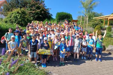 Hier sieht man die Kinder des Nördlinger Ferienprogramms.