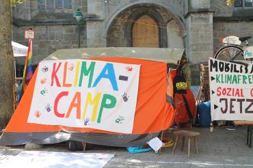 Hier sieht man das Nördlinger Klimacamp.