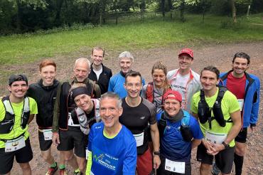 Hier sieht man Teilnehmer des Spendenlaufs.