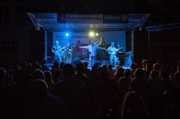 Hier sieht man die Band Saitenspinner.