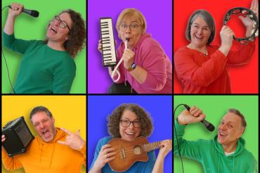 Adelheid und Andreas Müller, Gertrud Schneider, Christian Koller, Beate Felber und Johanna Kristl der Gruppe Namenlos.